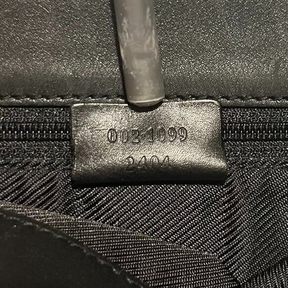 Authentic Gucci Black and Brown GG Canvas Tote with Black Leather Handles - Picture 16 of 16